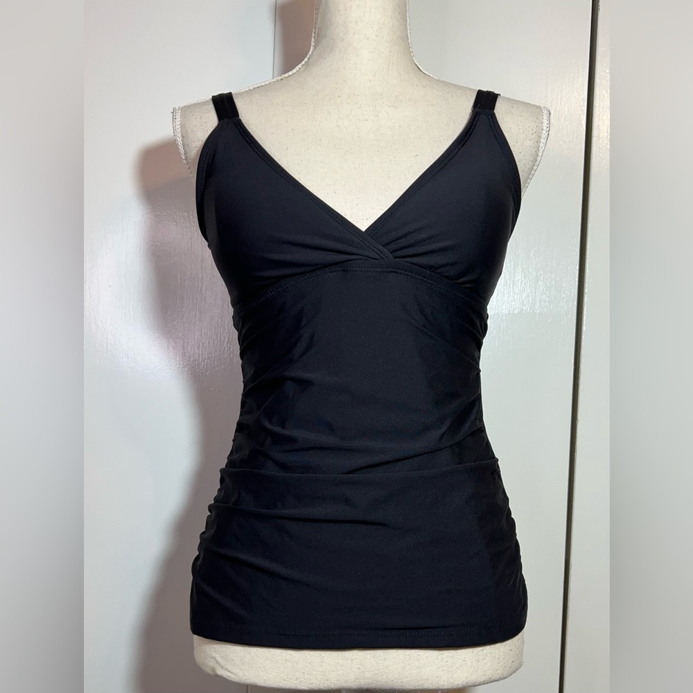 Alex Marie Tankini Swim Top Women’s Size 8 Black Adjustable Straps - Picture 8 of 8